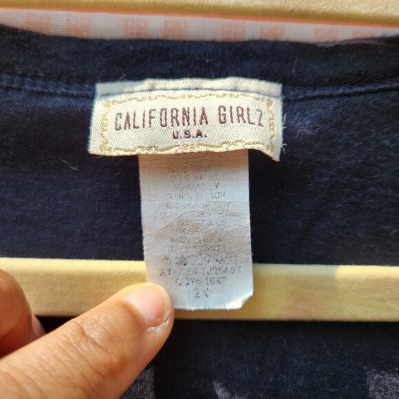 True Y2K Vintage Gothcore Black Skull Hearts Fairygoth T-Shirt Women's 2XL USA - Picture 3 of 5